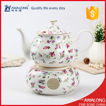 one cup tea pot set with a cheap price very beautiful design flower decal